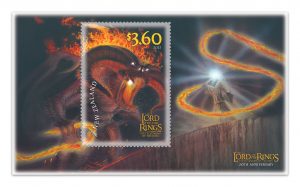An LOTR Stamp - the Balrog towers and roars wide