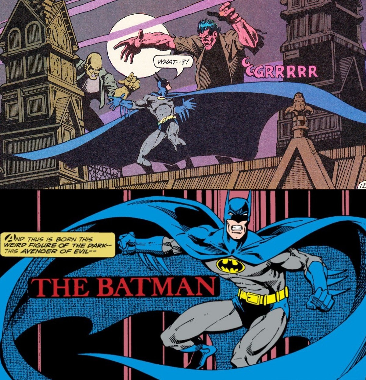 Batman art by Marshall Rogers, from his brief run on Detective Comics in 1977-78. This is one of the best Batman comic runs.
