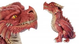 Celebrate D&D’s 50th Anniversary with an Adorable Baby Red Wyrmling Foam Figure