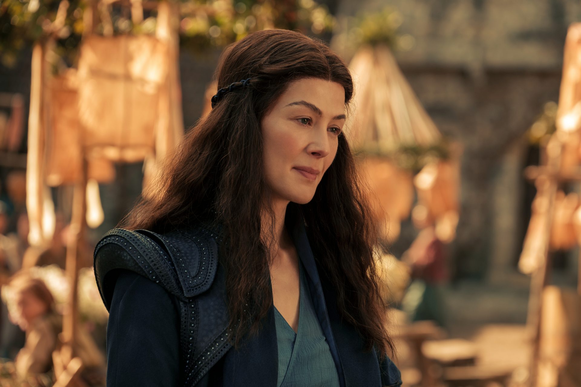 Rosamund Pike as Moiraine in The Wheel of Time