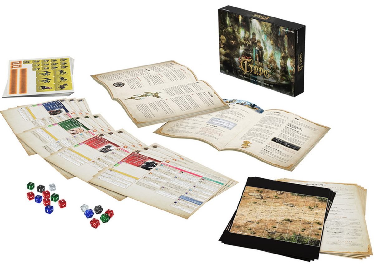 The Final Fantasy XIV tabletop rpg starter set and its components 