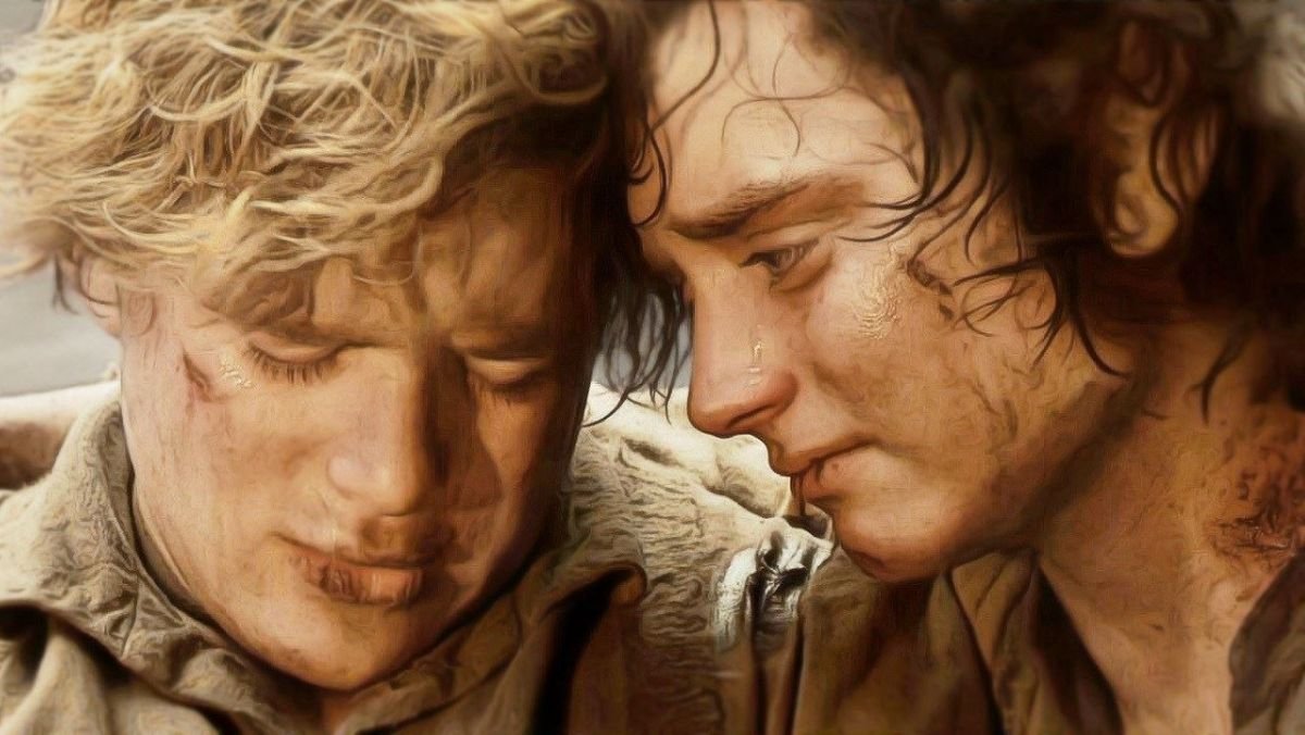 Frodo and Sam in The Lord of the Rings