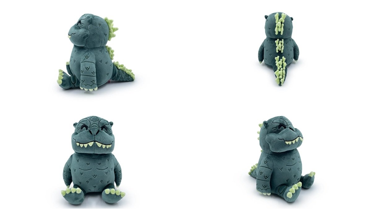4 Classic Godzilla plushies from Youtooze Collectibles.