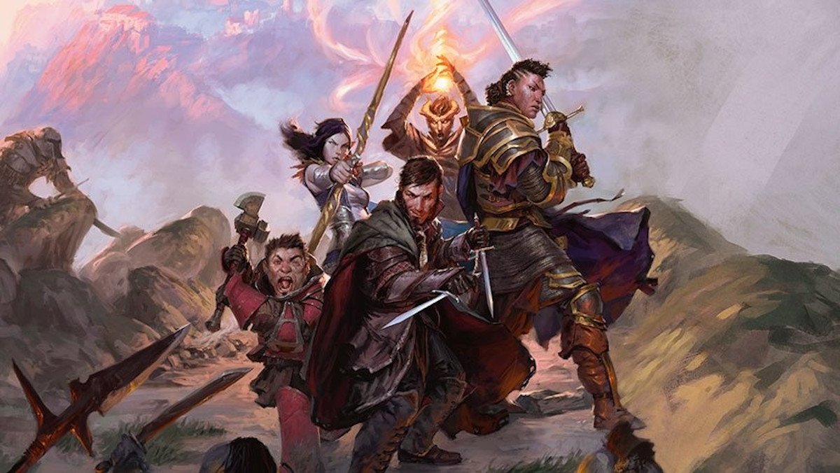 A group of heroes prepare for a fight in Dungeons & Dragons