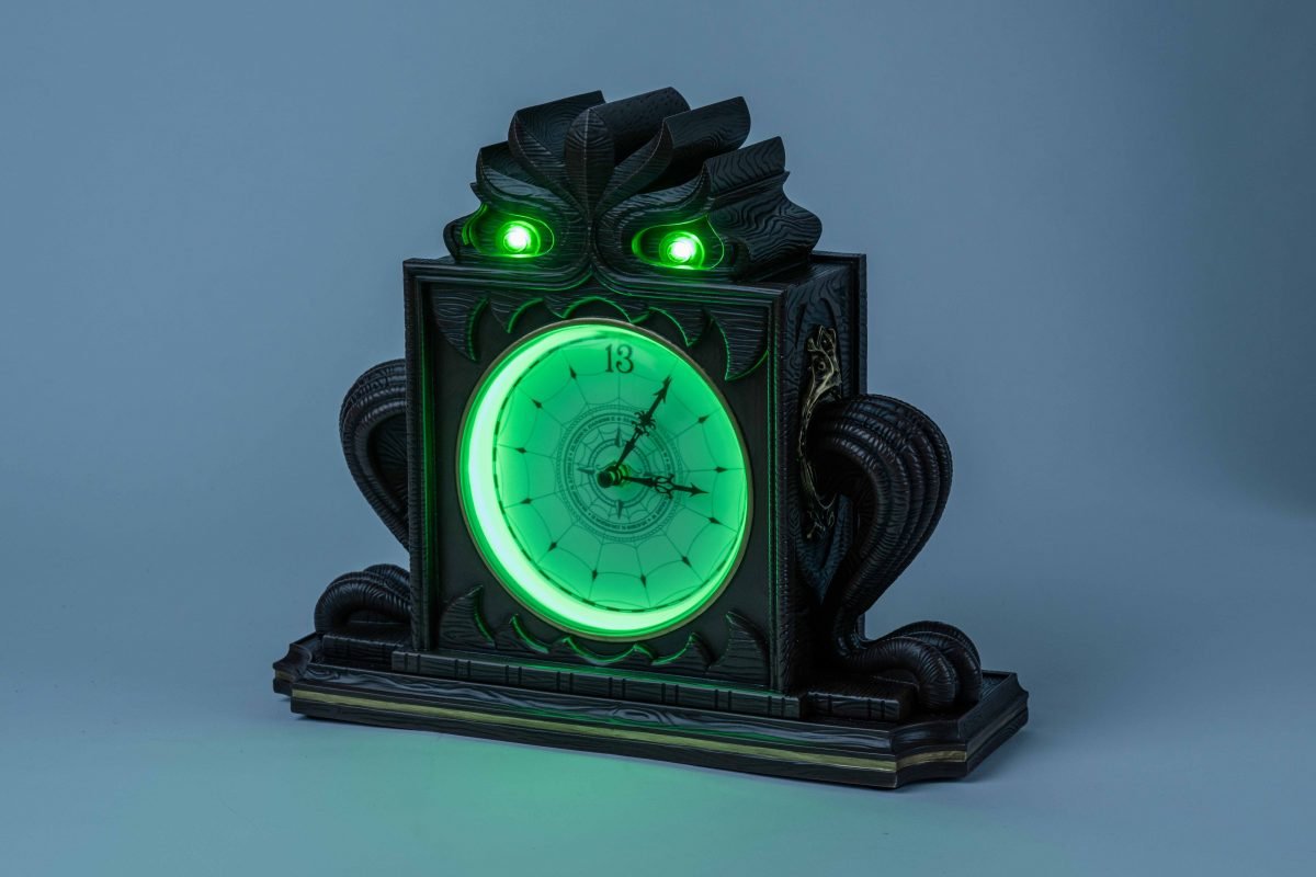 A monstrous Haunted Mansion mantle clock