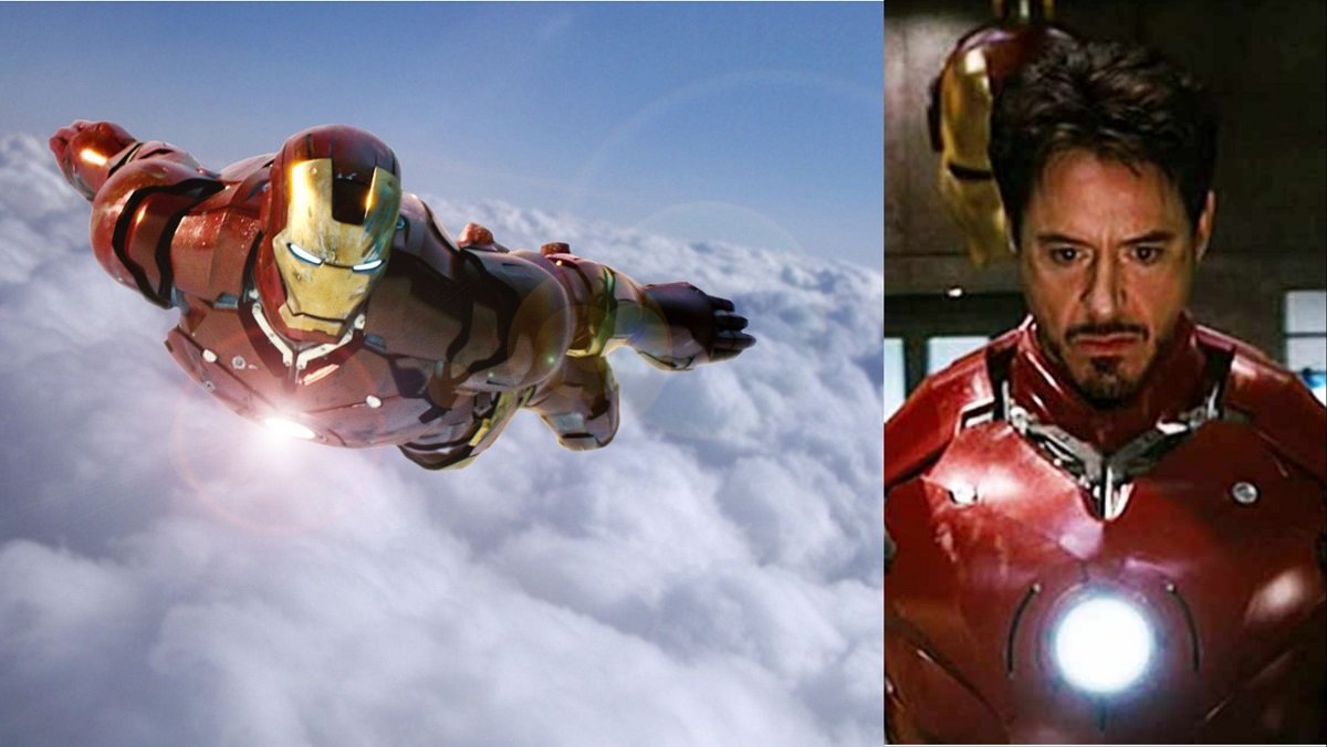 Robert Downey Jr. as Tony Stark in the first Iron Man film. 