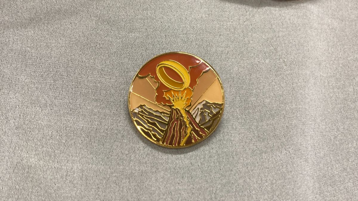 Lord of the Rings mount doom enamel pins