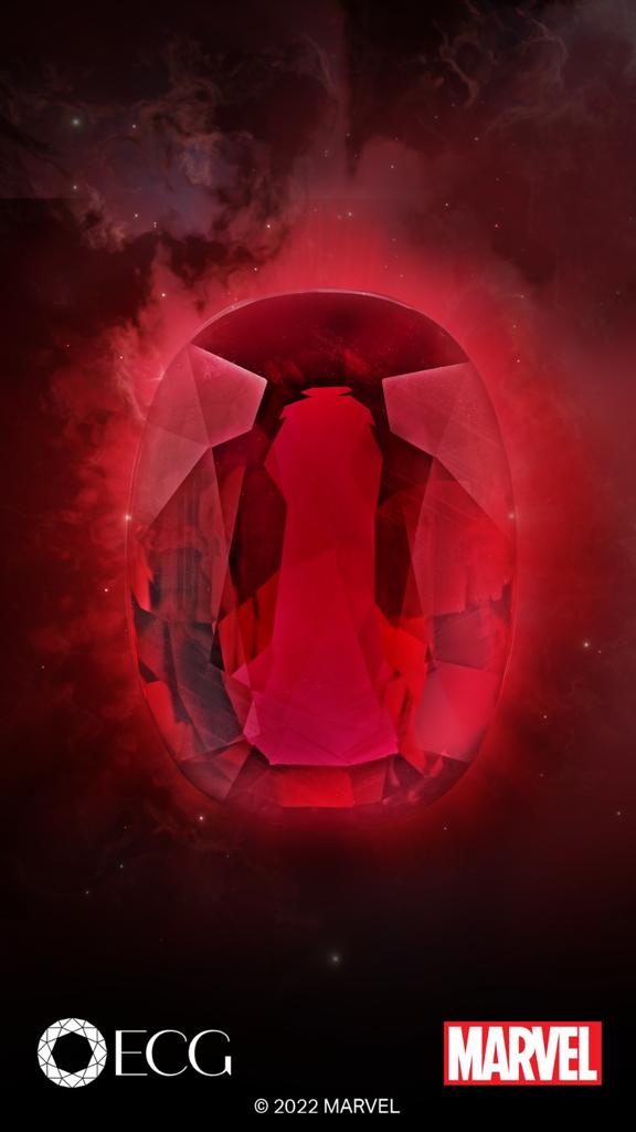 The Reality Stone is an oval shaped ruby in East Continental Gems Infinity Stone collection