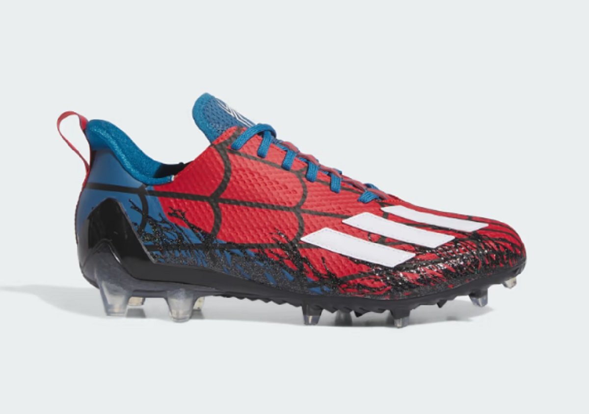 Adidas' new Marvel Spider-Man 2 cleets. 