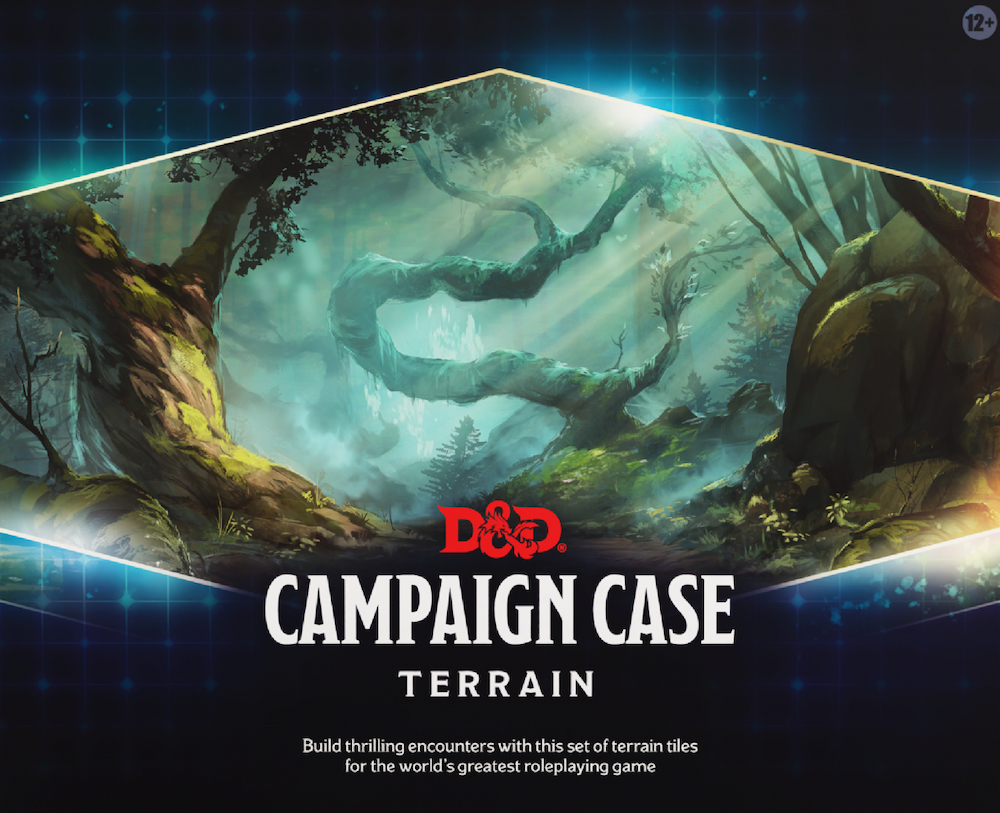 An image of a D&D campaign case full of terrain