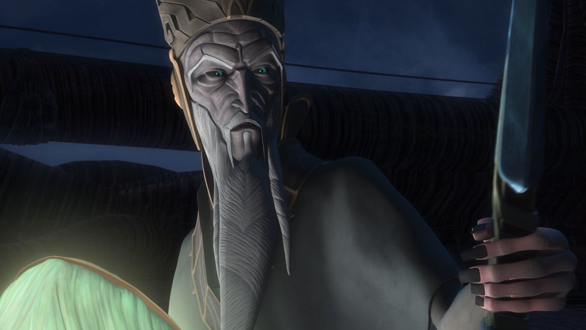 The old, long-bearded Father of Mortis on The Clone Wars
