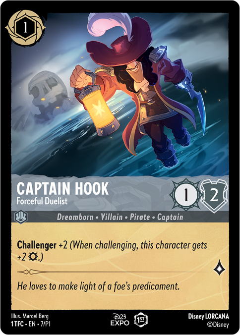 Art for the Disney Lorcana card Captain Hook