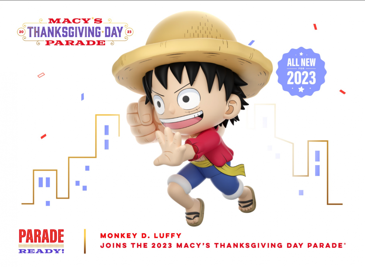 Monkey D Luffy One Piece Macy's Thanksgiving Parade Balloon