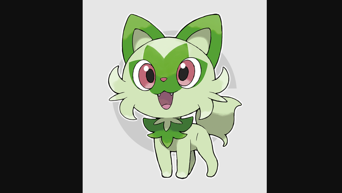 Pokémon Scarlet and Violet's new water-type Starter Sprigatito - one of the new gen 9 starters